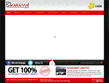 Tablet Screenshot of karamatlimited.com